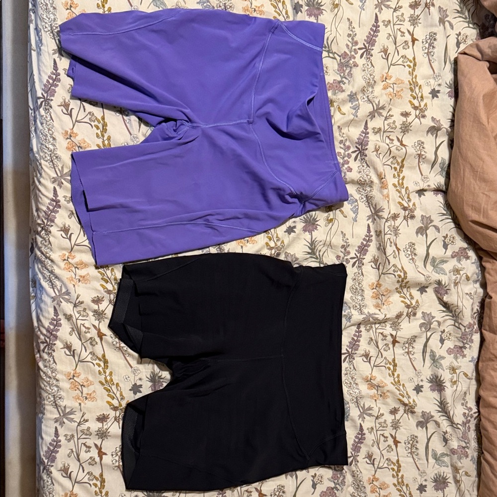 Purple and Black Lululemon Shorts 8